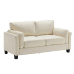Modern Double Arm Sofa,Deep Seat Couch,Pillowed Back Cushions,Durable Upholstered Fabric - Image 19