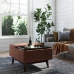 34 inch Wide Mid Century Modern Rectangle Table Ottoman - Image 37