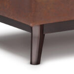 34 inch Wide Mid Century Modern Rectangle Table Ottoman - Image 6