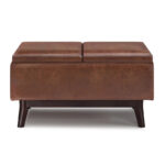 34 inch Wide Mid Century Modern Rectangle Table Ottoman - Image 7