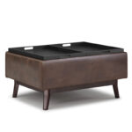 34 inch Wide Mid Century Modern Rectangle Table Ottoman - Image 20