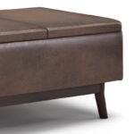 34 inch Wide Mid Century Modern Rectangle Table Ottoman - Image 21