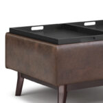 34 inch Wide Mid Century Modern Rectangle Table Ottoman - Image 22