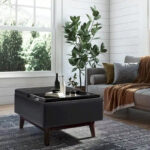 34 inch Wide Mid Century Modern Rectangle Table Ottoman - Image 26