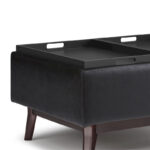 34 inch Wide Mid Century Modern Rectangle Table Ottoman - Image 30