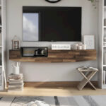 Contemporary 63-inch 1-Shelf Floating TV Console with Drawer and Lift-top Storage by - Image 4