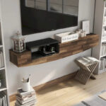Contemporary 63-inch 1-Shelf Floating TV Console with Drawer and Lift-top Storage by - Image 6