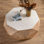 Three-dimensional Embossed Pattern Design American Retro Style Coffee Table - Image 24