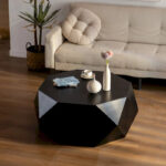 Three-dimensional Embossed Pattern Design American Retro Style Coffee Table - Image 6