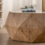 Three-dimensional Embossed Pattern Design American Retro Style Coffee Table - Image 10