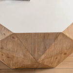 Three-dimensional Embossed Pattern Design American Retro Style Coffee Table - Image 12