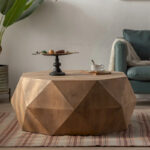Three-dimensional Embossed Pattern Design American Retro Style Coffee Table - Image 17