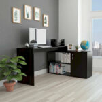 Dallas L-Shaped Home Office Desk, Two Shelves, Single Door Cabinet - Image 26