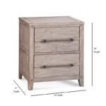 Asher 2-Drawer Nightstand - Image 4
