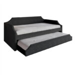 Elegance Linen Upholstered Twin Size Daybed with Trundle - Image 8