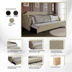 Elegance Linen Upholstered Twin Size Daybed with Trundle - Image 18