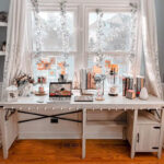 Farmhouse L Shaped Home Office Computer Desk with Storage Cabinet - Image 6