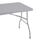 Folding Table Foldable Table Portable Collapsible Table Multipurpose Rectangular Resin Fold Up Table for Outdoor Camping - Image 28