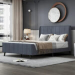Full Size Upholstered Platform Bed - Image 5
