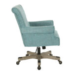 Megan Office Chair with Wood Base - Image 12
