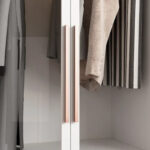 Glass Door Wardrobe Armoire Storage Closet with Light Display Cabinet - Image 21