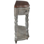52 Modern and Contemporary Curved Console Table Sofa Table Entryway Table for Hallway Living Room with 4 Drawers and 1 Shelf - Image 20