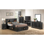 Louis Philippe Full Storage Platform Bed with 6 Storage Drawers - Image 25