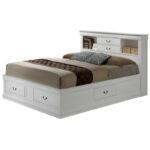 Louis Philippe Full Storage Platform Bed with 6 Storage Drawers - Image 9