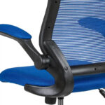 Mid-Back Mesh Ergonomic Drafting Chair with Foot Ring and Flip-Up Arms - Image 27