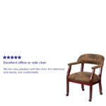 Conference Chair with Accent Nail Trim and Casters - Image 6