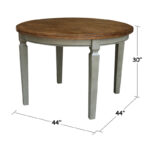 44 x 44 in. Round Top Dining Table - N/A - Image 12