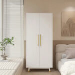 2-Door Wooden Wardrobe - Image 10