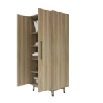 2-Door Wooden Wardrobe - Image 3