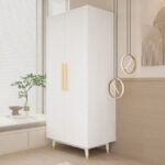 2-Door Wooden Wardrobe - Image 7