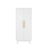 2-Door Wooden Wardrobe - Image 9