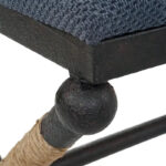 Firth Rustic Navy Bench - 48W x 21H x 16D - Image 8