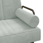 Velvet Sofa Bed with Armrests Couch Recliner Loveseat Folding Daybed - 80.7 x 35 x 27.6 - Image 9
