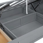 Wood Queen Size Hydraulic Platform Bed with Storage LED Headboard - Image 32