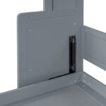 Queen Size Murphy Bed Wall Bed with Closet and Drawers,Gray - Image 11