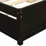 Twin size Platform Bed Wood Bed Frame with Trundle - Image 8