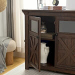 2 Doors Large Buffet Sideboard Dresser,Bar Wine Bar Storage Cabinet for Dining Room - Image 2
