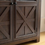 2 Doors Large Buffet Sideboard Dresser,Bar Wine Bar Storage Cabinet for Dining Room - Image 5