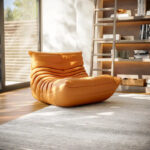 Furgle Microfiber Leather Sofa Ergonomic Design Lazy Sofa Floor Sofa - Image 17