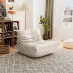 Furgle Microfiber Leather Sofa Ergonomic Design Lazy Sofa Floor Sofa - Image 32