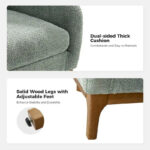 Augus Modern Boucle Accent Barrel Chair with Solid Wood Legs by - Image 27