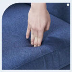 Linen Accent Chair Comfy Living Room Chair with Arms Upholstered Button Tufted Armchair Modern Arm Chairs - Image 7