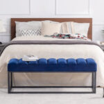 Modern Metal Base Upholstered Bench for Bedroom for Entryway - Image 35