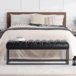 Modern Metal Base Upholstered Bench for Bedroom for Entryway - Image 36