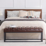 Modern Metal Base Upholstered Bench for Bedroom for Entryway - Image 37