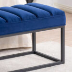 Modern Metal Base Upholstered Bench for Bedroom for Entryway - Image 13